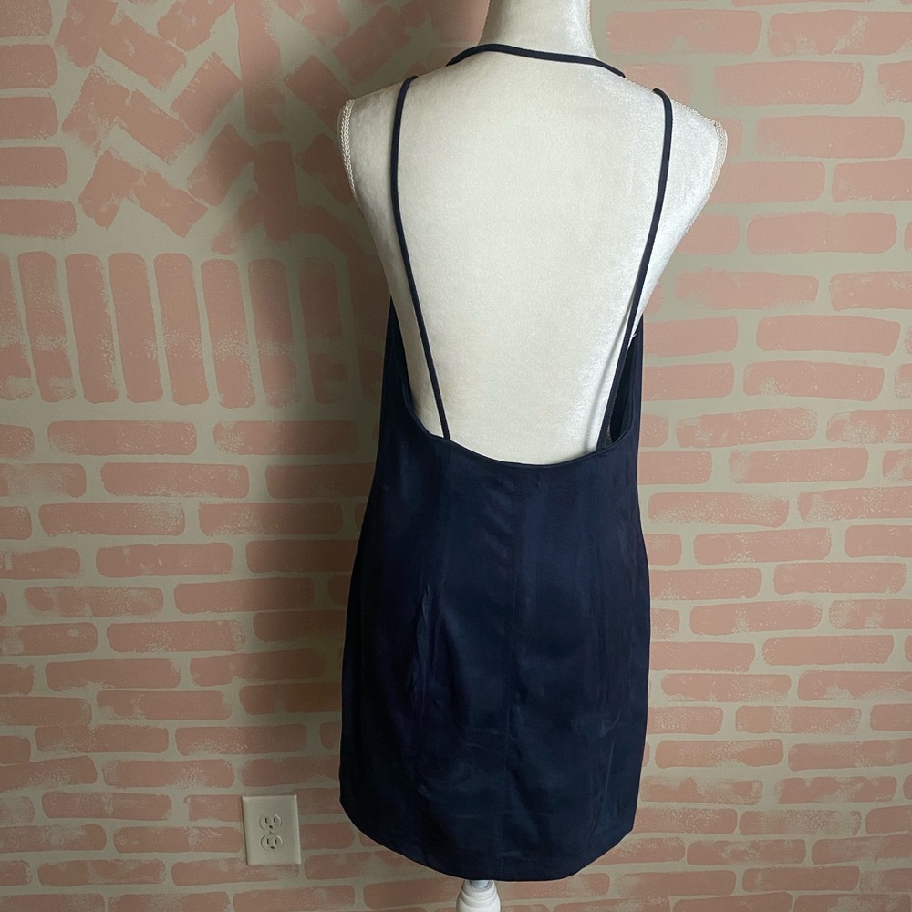 Intimately Free People Running Wild Navy Suede Dress M - Picture 4 of 8